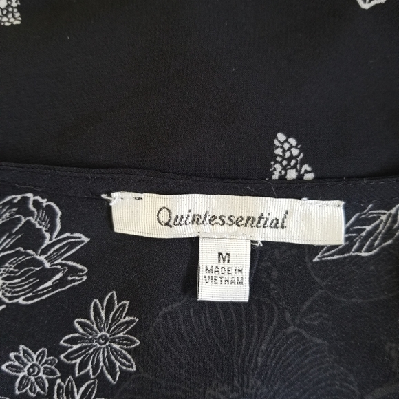 QUINTESSENTIAL Asymmetric One Shoulder Drape Tunic Medium - Picture 6 of 8